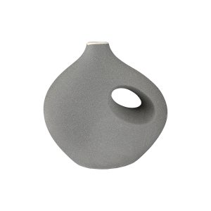 Βάζο ‘Radon’ Κεραμικό Μπεζ/Γκρι 2Τμχ 11.5x21x21cm