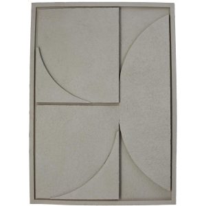 Διακοσμητικό Τοίχου ArteLibre Μπεζ Polyresin 49.5×4.5×69.5cm