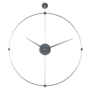 Ρολόι Τοίχου ArteLibre Ασημί Μέταλλο 60.5x69x4cm