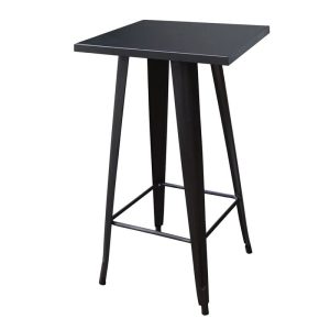 RELIX Τραπέζι Bar Μέταλλο Βαφή Μαύρο