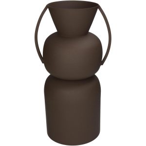 Βάζο ArteLibre Καφέ Μέταλλο 19×15.5x34cm