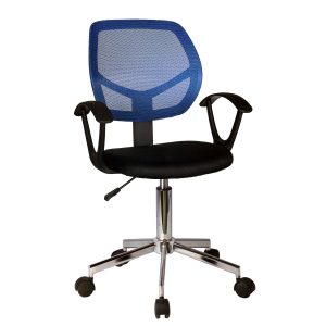 Καρέκλα Γραφείου ArteLibre EVERLY Μπλε/Μαύρο Mesh 56×53.5x100cm