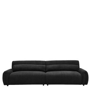Καναπές Τετραθέσιος ArteLibre VORTICA Μαύρο Ύφασμα 280x85x78cm