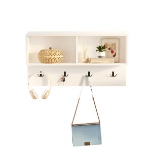 Κρεμάστρα Εισόδου ArteLibre DALSTON Λευκό Μοριοσανίδα 92×18.8x51cm