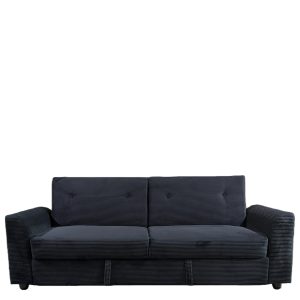 Καναπές Κρεβάτι ArteLibre VALMERO Μαύρο Ύφασμα/Ξύλο 216x85x85cm