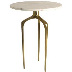 Τραπεζάκι ArteLibre Λευκό Μάρμαρο 44.2×44.2×62.2cm