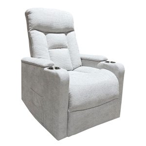 NANCY Lift-Relax Πολυθρόνα Σαλονιού – Καθιστικού, Ύφασμα Αν.Γκρι (ηλεκτρική ανάκληση)