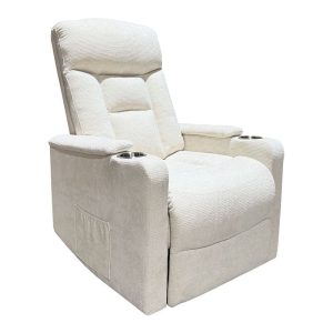 NANCY Lift-Relax Πολυθρόνα Σαλονιού – Καθιστικού, Ύφασμα Μπεζ (ηλεκτρική ανάκληση)