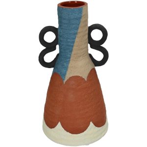 Βάζο ArteLibre Πολύχρωμο Τερακότα 13.2×13.2×25.5cm