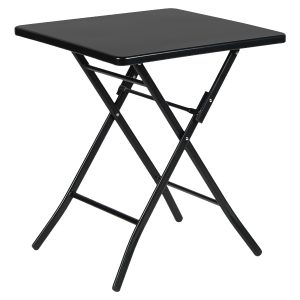 Τραπέζι Κήπου ArteLibre ASTRA Μαύρο Μέταλλο 60x60x70cm