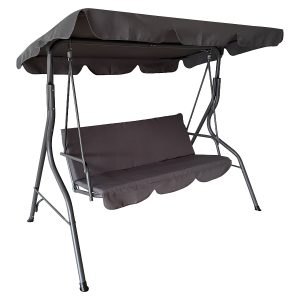 Κούνια ArteLibre LEMONA Γκρι Μέταλλο/Polyester 174x110x200cm