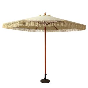 Ομπρέλα Κήπου ArteLibre KARENA Μπεζ/Φυσικό Ξύλο/Polyester Φ3x2.50m