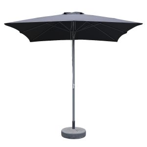 Ομπρέλα Κήπου ArteLibre MELIOR Μαύρο/Ανθρακί Αλουμίνιο/Polyester Φ2.2x2.2m