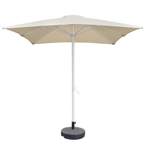 Ομπρέλα Κήπου ArteLibre MELIOR Μπεζ/Λευκό Αλουμίνιο/Polyester Φ2.2x2.2m