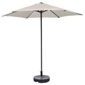 Ομπρέλα Κήπου ArteLibre MELIORE Εκρού/Ανθρακί Αλουμίνιο/Polyester Φ2.5x2.36m