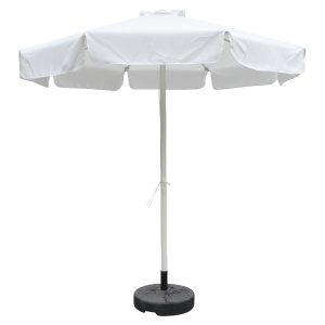Ομπρέλα Κήπου ArteLibre SALVIA Εκρού/Λευκό Αλουμίνιο/Polyester Φ2.2x2.5m