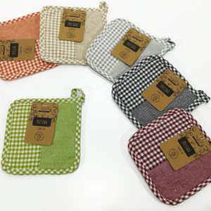 Πετσετάκι Κουζίνας Τετράγωνο 100% Βαμβακερό 17x17cm Σε 6 Σχέδια