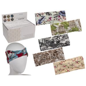 Κορδέλα Μαλλιών Boho-Summer 100% Polyester 22.5x9cm Σε 6 Σχέδια