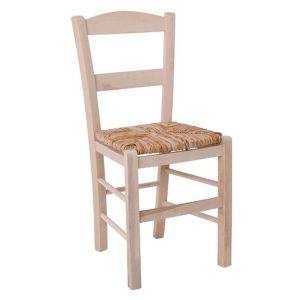 ΣΚΥΡΟΣ Καρέκλα Οξιά Βαφή Εμποτισμού Καρυδί, Κάθισμα Suede Μπεζ