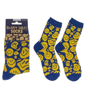 Κάλτσες Χαμόγελα Κίτρινο/Μπλε 70% Βαμβάκι/25% Polyester/5% Ελαστάνη Μέγεθος 36-42