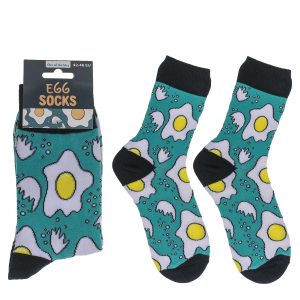 Κάλτσες Τηγανητά Αυγά Τιρκουάζ/Λευκό/Μαύρο 70% Βαμβάκι/25% Polyester/5% Ελαστάνη Μέγεθος 42-46