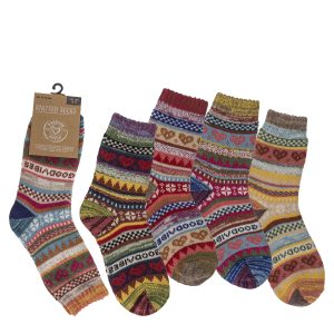 Κάλτσες Πλεχτές Γυναικίες Πολύχρωμο 20% Βαμβάκι/60% Polyester/20% Ακρυλικό Μέγεθος 38-42