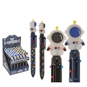 Στυλό 6 Χρωμάτων Μελανιού Διάστημα Πλαστικό 17.8cm Σε 2 Χρώματα