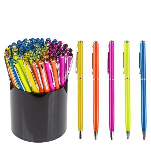 Στυλό Με Πετράδι Σβαρόφκσι Μεταλλικό Σε 5 Χρώματα