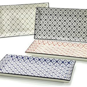 Δίσκος Σερβιρίσματος Κεραμικό 28.5x16cm Σε 4 Χρώματα