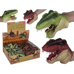 Κούκλα Κουκλοθέατρου Δεινόσαυρος Πλαστικό 15cm Σε 2 Χρώματα