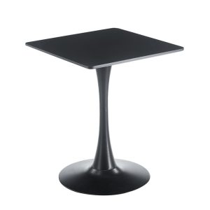 BREAK Τραπέζι MDF Μαύρο, Βάση Μέταλλο Βαφή Μαύρο