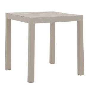 DALTON Τραπέζι Κήπου-Βεράντας Μέταλλο Βαφή Γκρι, PP-UV Γκρι