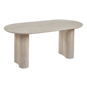 DIAZ Τραπέζι Τραπεζαρίας, ΜDF Απόχρωση Natural Stone