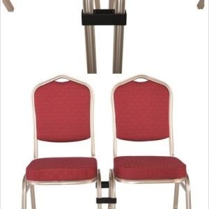 HILTON Σύνδεσμος ένωσης Καρεκλών, Πλαστικό σε χρώμα Μαύρο