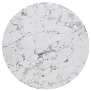 HPL (High Pressure Laminated) Επιφάνεια Τραπεζιού Απόχρωση White Marble, UV