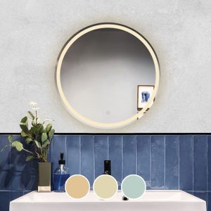 LED-2 Καθρέπτης Τοίχου - Φωτιζόμενος - Αφής, με 3 επιλογές εναλλαγής χρωμάτων