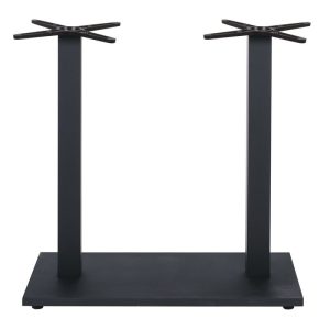 PRATO-W Βάση Τραπεζιού BAR 70x40cm H.93cm Μέταλλο Βαφή Μαύρο με Ρεγουλατόρο/ 18Kg