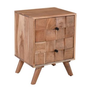 TEKA-W Κομοδίνο Ξύλο Ακακία Φυσικό