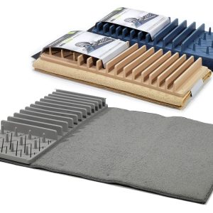 Πετσέτα Στεγνώματος Πιάτων Με Πλαστική Βάση Για Πιάτα/Ποτήρια Ύφασμα 45x60cm Σε 3 Χρώματα