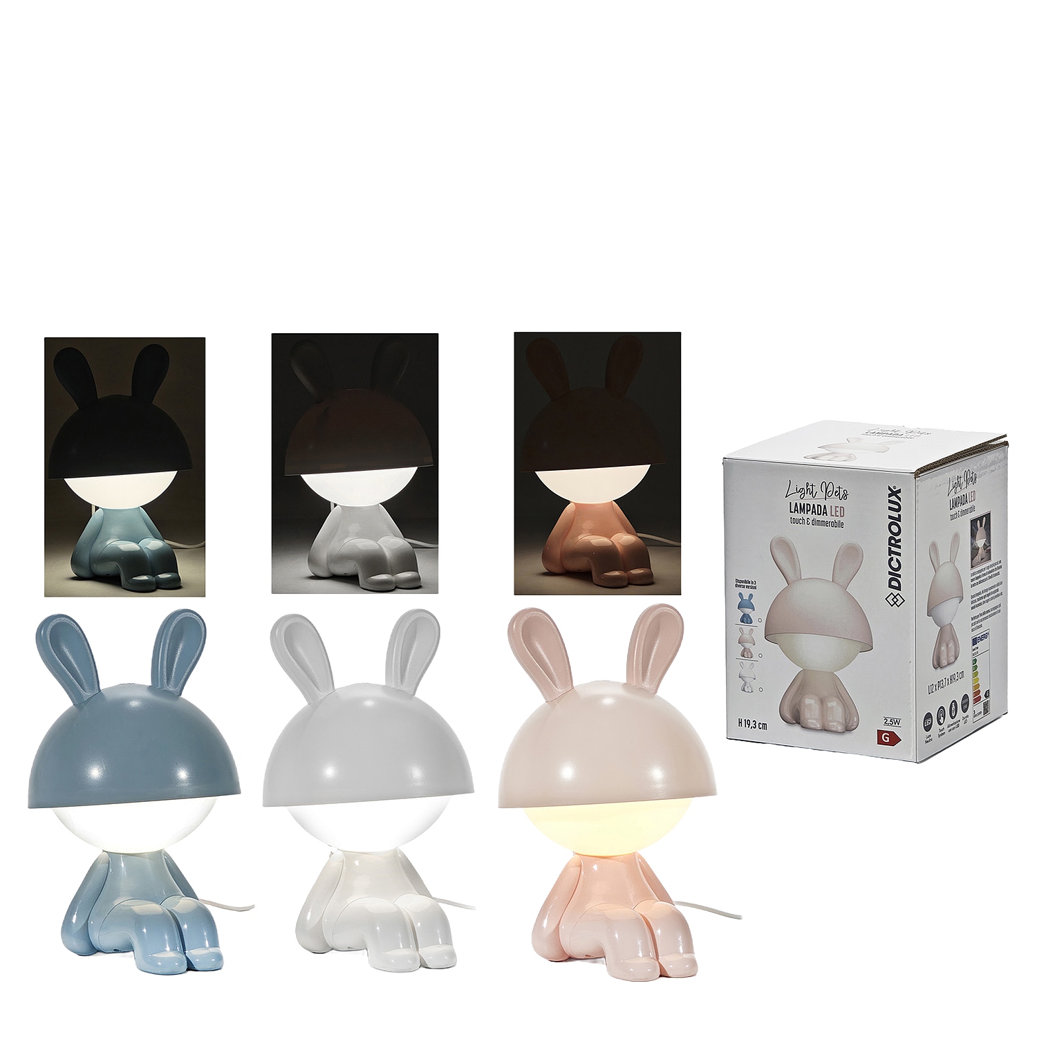 Λάμπα LED Touch Κουνέλι Light Pets Σε 3 Σχέδια