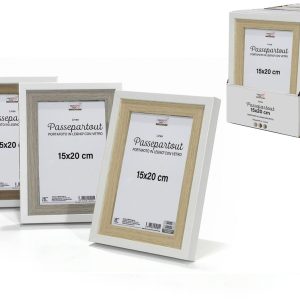 Κορνίζα 15x20cm Ξύλο/Γυαλί Σε 3 Αποχρώσεις