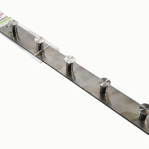 Κρεμάστρα Τοίχου 5 Θέσεων Inox Μέταλλο 48x4.5x5cm