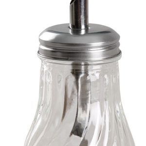 Αλατιέρα Με Δοσομετρητή Διάφανο Γυαλί 200ml