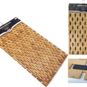 Πατάκι Μπάνιου Αντιολισθητικό Φυσικό Μπαμπού 50x80cm