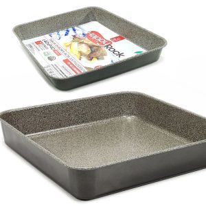 Ταψί Τετράγωνο Αλουμινίου Με Αντικολλητική Επίστρωση 40x40x6cm